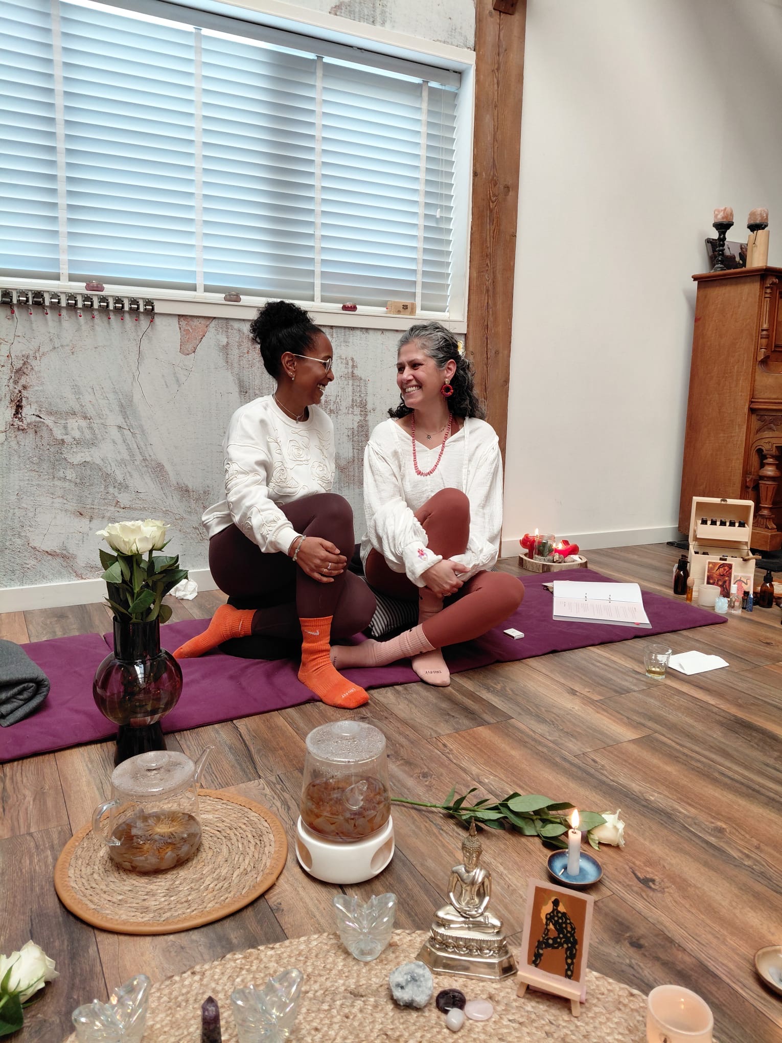 Lilian en Danielle lachend samen tijdens SOUL Day